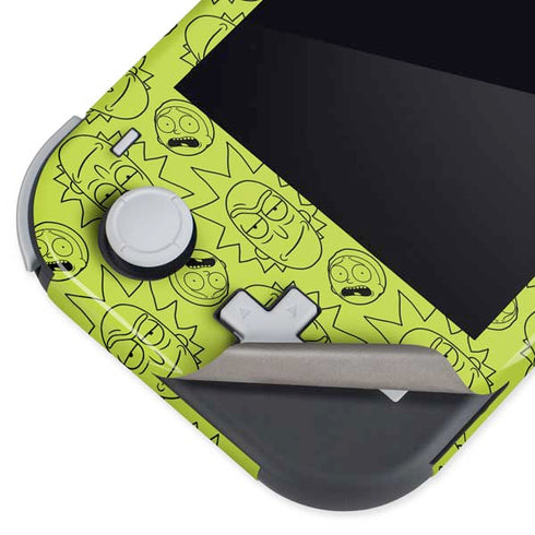 Adult Swim Rick and Morty Rick and Morty All Over Print Nintendo Switch Lite Skin
